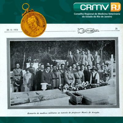 CRMV-RJ homenageia Muniz de Aragão nos 100 anos da morte do Patrono do Serviço de Veterinária do Exército