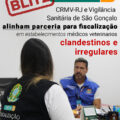 CRMV-RJ e Vigilância Sanitária de São Gonçalo