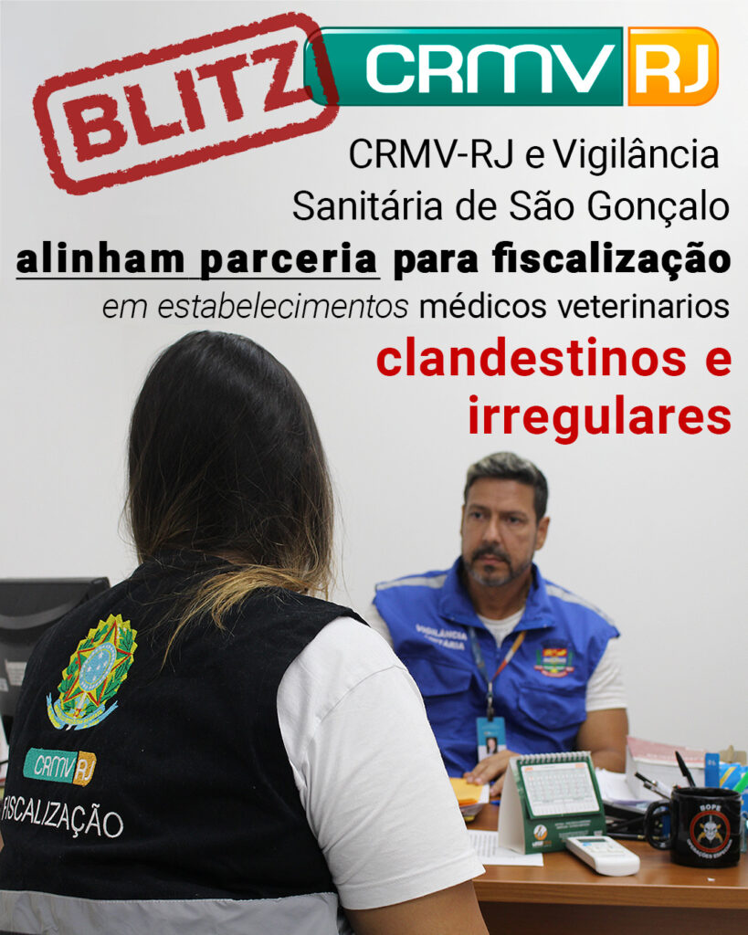 CRMV-RJ e Vigilância Sanitária de São Gonçalo