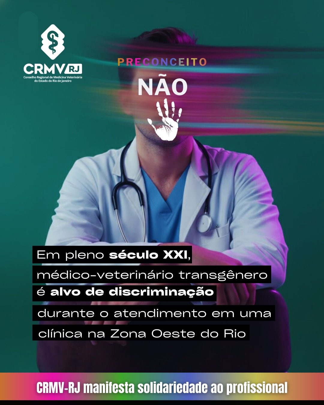 Em pleno século XXI, médico-veterinário transgênero sofre discriminação de gênero enquanto atendia paciente na Zona Oeste do Rio de Janeiro -